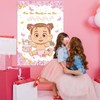 Pin The Pacifier On The Baby Game, Pink Baby Shower