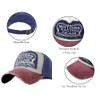 [YULOONG] 100% Cotton Retro Washed Denim Baseball Cap, Adjustable, Unisex,