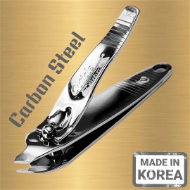 ALAZCO 2 Slanted Edge Nail Clippers & Cuticle Trimmer Side Angle Stainless Steel