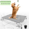 Elevated Outdoor Dog Bed, Large Size, Cotton Material, Non-Slip Feet,
