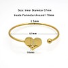 Nurse Bracelet, AILUOR Heartbeat EKG Adjustable Silver Gold Open Cuff