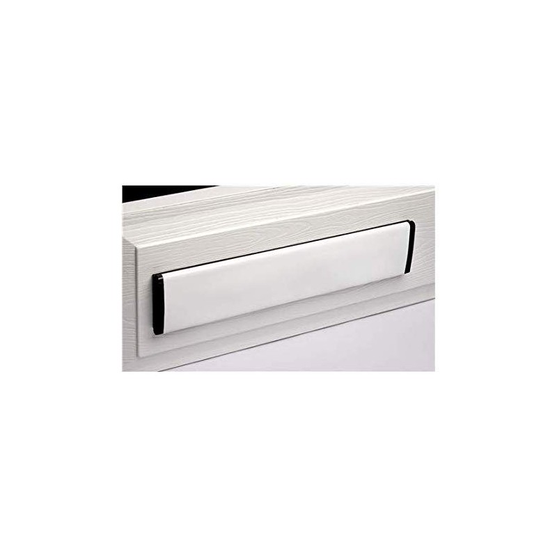 Yale YLP44-06/03-CP Letterplate/Letterbox, 300 mm, Fits 38-78 mm Doors, White