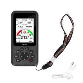 Handheld Navigator GPS Longitude Latitude Altitude Recording Locator for Outdoor Explorations VehiclesBlack