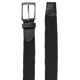 Redbridge Braided Belt Elastic Flexible Adjustable Unisex Stretch Belt, black