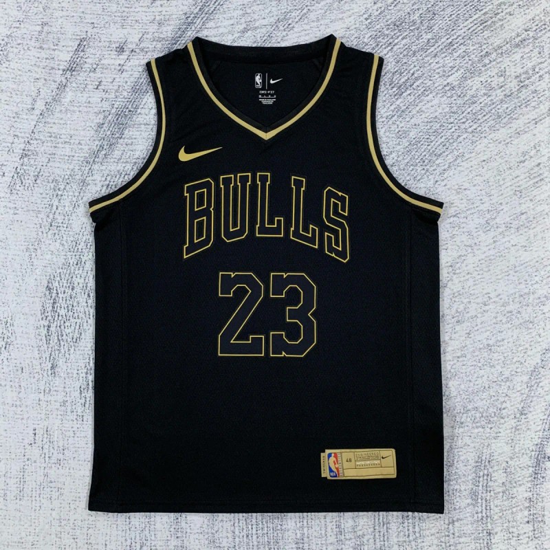 Jersey Aniversario Chicago Bulls Michael Jorda Negro
