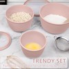 BoxedHome 4.97 Quarts Mixing Bowls with Lids Set, 4 Packs