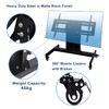 Nuwovwo Rolling TV Stand, Mobile TV Cart, Low Profile Floor