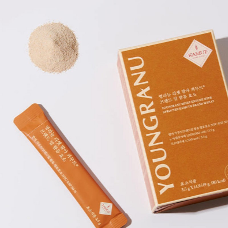 Yeongranyu Youngranyu Reset Germinated Kamut Brand Wheat Enzyme 14 Packets