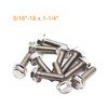 binifiMux 10pcs 5/16"-18 x 1-1/4" Serrated Flanged Hex Bolts Flange