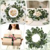 Gandeer Wedding Placemats Set of 6 Artificial Eucalyptus Leaves Place
