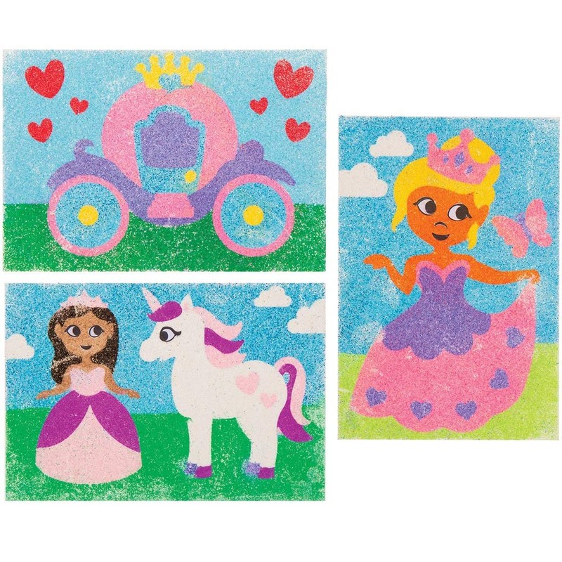 Baker Ross Immagini Principessa Sand Art (confezione da 8) -
