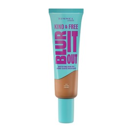 Rimmel London Kind & Free BLUR IT OUT Mattierende Foundation, 450, Caramel, Ganztägiger Glanzkontrolle, Make-up mit leichtem Matt-Finish, 30 ml