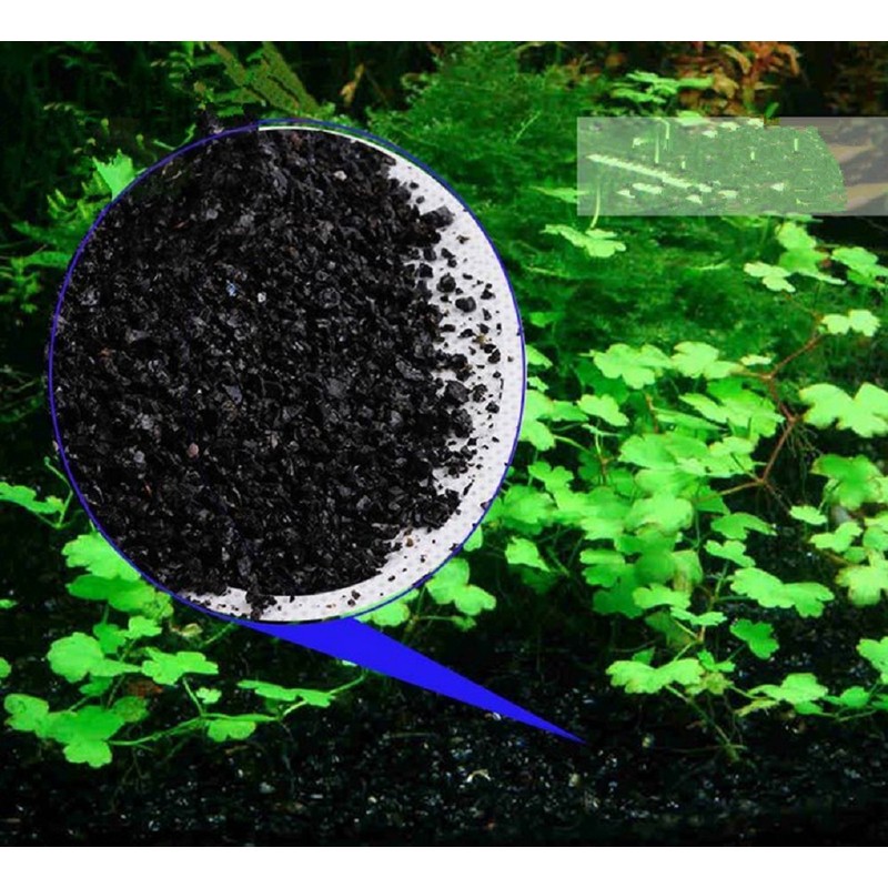 1 LB Gorgeous Aquarium Decoration - Aquarium Black Bottom Sand