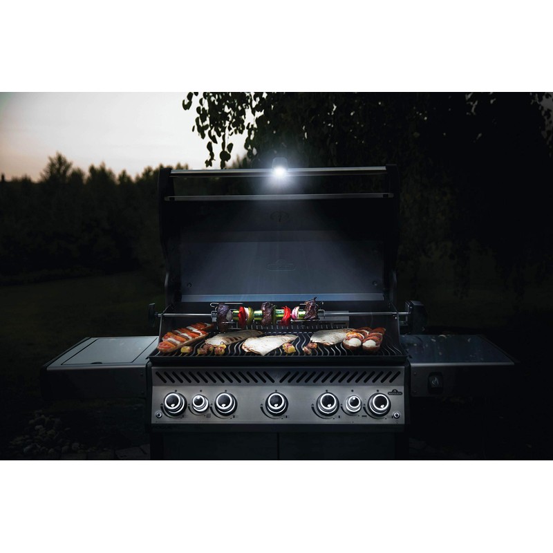 Napoleon BBQ Grill Accessory, LED Grill Light with Adjustable Clamp,