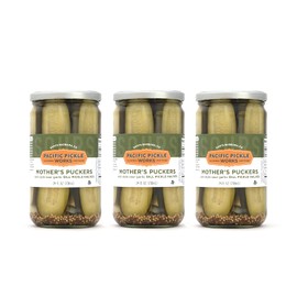 Mother's Puckers (3-pack) - Deli-style sour garlic dill pickles 24oz