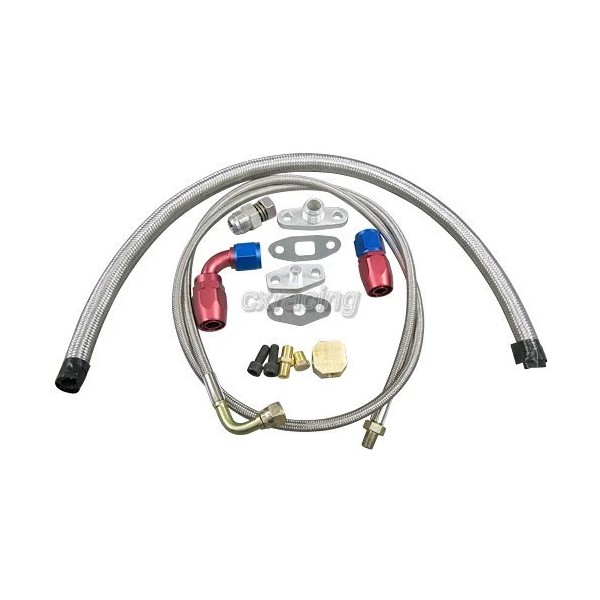 CXRacing TURBO OIL RETURN +AN4 FEED LINE T3 T4 T04E