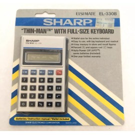 Sharp Vintage Sharp Elsimate El-330B “Thin-Man” With Full-Size Keyboard New In Box!