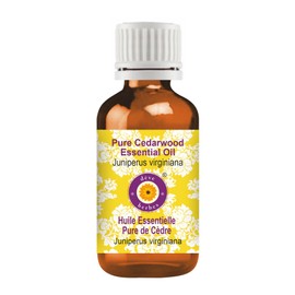 Deve Herbes Pure Cedarwood Essential Oil (Juniperus virginiana) Natural Therapeutic Grade Steam Distilled 100ml (3.38 oz)