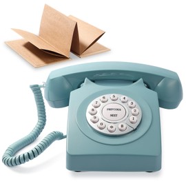Rotkfst Guest Book Audio Wedding Phone,Record Voice Messages,Retro Guest Book for Wedding or Birthday Party Message Voicemail,Save The Blessings of Your Relatives and Friends（White）