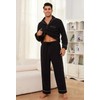 Vulcanodon Mens Fleece Pajama Set, Soft Warm Long Sleeve Sleepwear