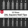 Modelones Nail Tips, 216 Pieces, Full Cover Nail Tips Set,