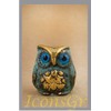 Ancient Greek Bronze Museum Statue Replica of Owl (548)