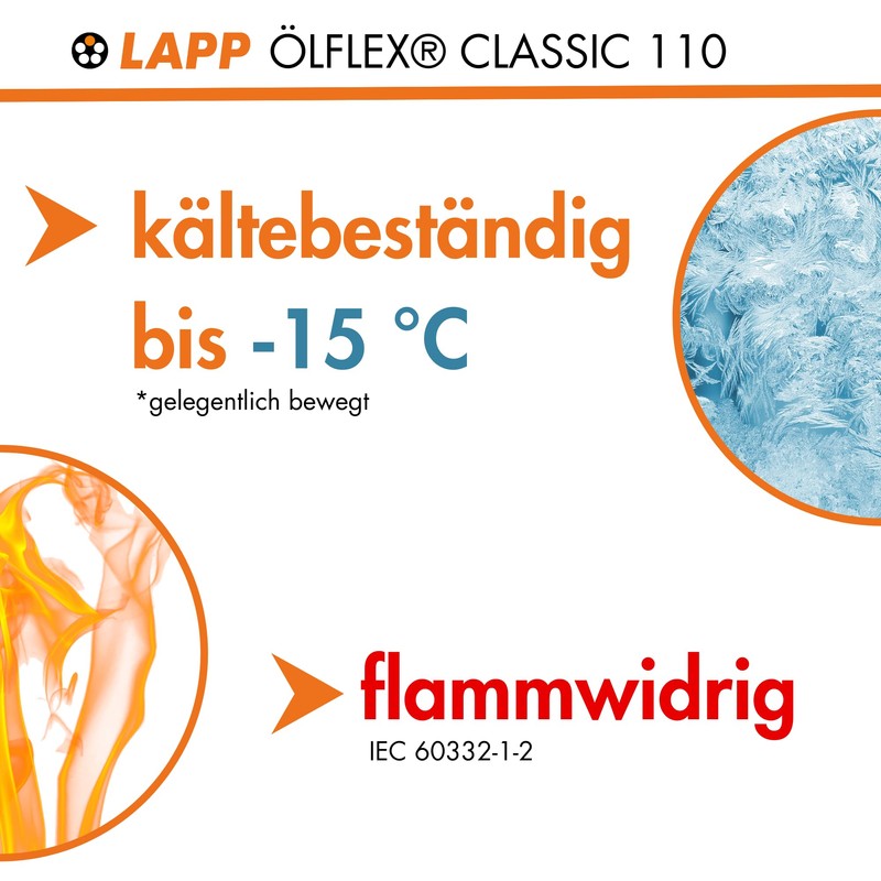 Lapp 1119104 Ölflex Classic 110 PVC Control Cable 4 x