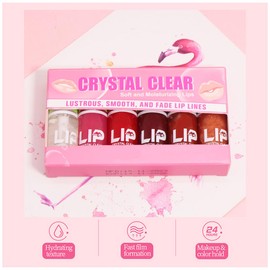 6 Colors Lip Oil, Hydrating Tinted Plumping Lip Gloss, Shiny Glow Non-sticky Nourishing Lip Care Oil