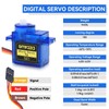 Smraza 12 Pcs SG90 9G Micro Servo Motor Kit for