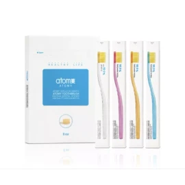 ATOMY Toothbrush 99.9% Gold Coated Nano Vitality Brush Oral Care (8pcs / 1set)