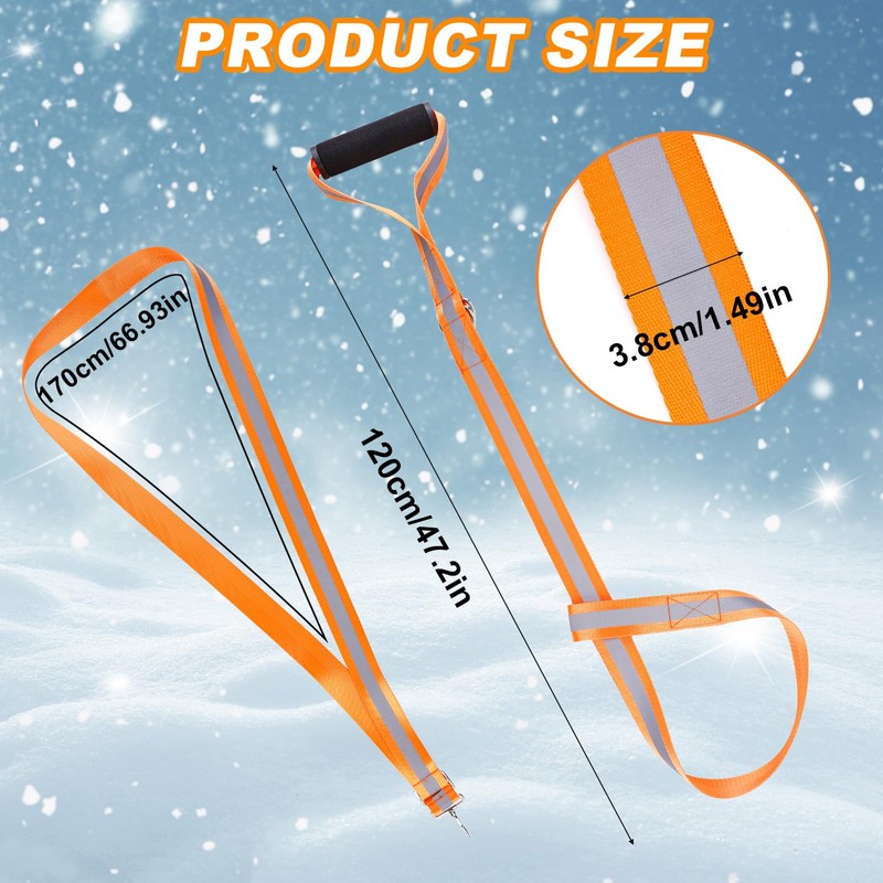 Deer Tow Rope, Reflective Rope Hunting Deer Tow Strap with