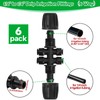 WZFLRUA 6 Pack 1/2 Inch To 1/4 Drip Irrigation Fittings
