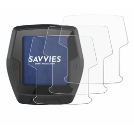Savvies Pack of 6 Protective Film for SPGOOD Bicycle Computer 1.7 Inch Screen Protector Film Ultra Transparent