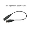 Ruiwaer Black 6.35mm Female 1/4'' TRS to DIN 5 Pin