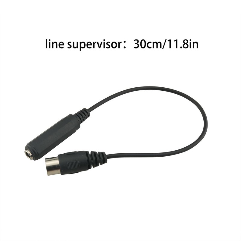 Ruiwaer Black 6.35mm Female 1/4'' TRS to DIN 5 Pin
