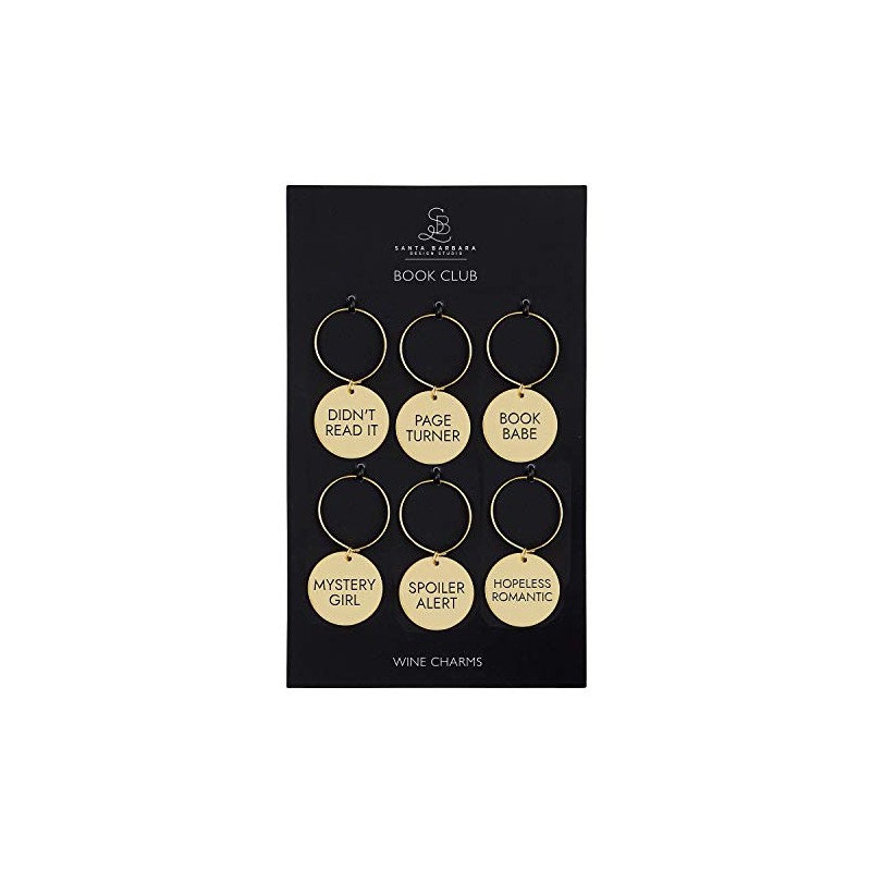 Santa Barbara Design Studio Zinc Alloy Wine Charms, Set of