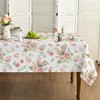 Horaldaily Easter Tablecloth 60×84 Inch Rectangular, Bunny Ear Flowers Spring