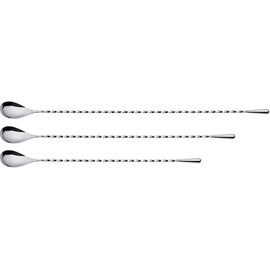 Sanho Sangyo YUKIWA Q-03302252 Bar Spoon, Silver, 13.8 inches (35 cm), Twist/Drop