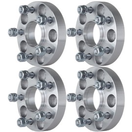 FINDAUTO 4PCS 25mm (1") 5x114.3 Hubcentric Wheel Spacers 64.1mm Hub 12x1.5 fit for 2006-2014 for Honda Civic CRV for Accord for Acura TSX