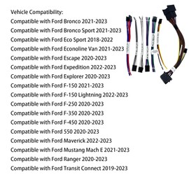 Audio Integration T-Harness LPHFD31 Compatible with Ford Non-Amplified Vehicles 2018-2023 Front and Rear Speaker Leads