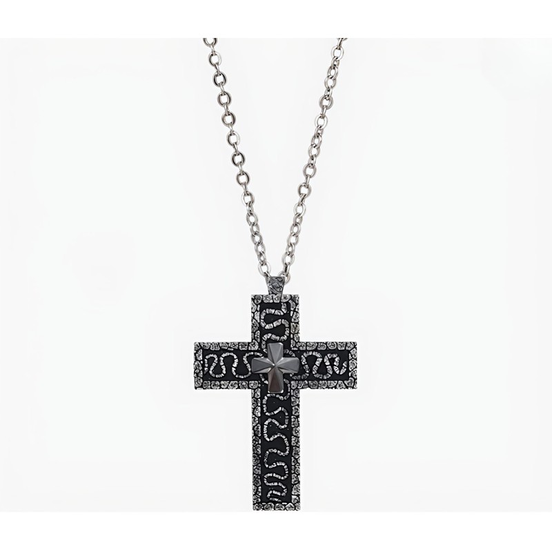 KUAUTD Squids Necklace Game, Cross Necklace for Men, Cross Necklace