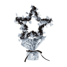 Star Gleam 'N Shape Centerpiece (silver) Party Accessory  (1 count) (1/Pkg)