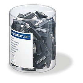 Staedtler 510 Full Box 50 9KP Sharpener for Pencils, Pack of 100 – Black