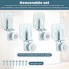 Closet Sliding Door Hardware Wardrobe Door Roller Kit, 4pcs Closet