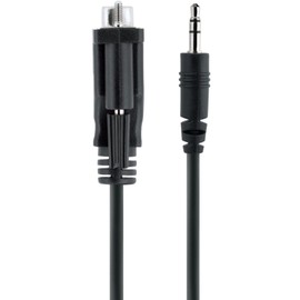 StarTech.com 3ft (1m) DB9 to 3.5mm Serial Cable for Serial Device Configuration, RS232 DB9 Male to 3.5mm Cable for Calibrating Projectors, Digital Signage, TVs via Audio Jack (9M351M-RS232-CABLE)