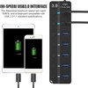 Orco 7-Port USB 3.0 Hub with Individual Power Switches and