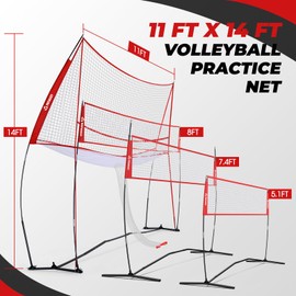 Patiassy Volleyball Training Equipment Net for Indoor Outdoor Use Volleyball Practice Net Great for Serving and Dunking Drills with Easy Setup