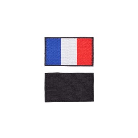 Embroidered Patch with Velcro – Flag Countries of Europe – Patch for Backpacks and Vests Cross Training and Gym (France)