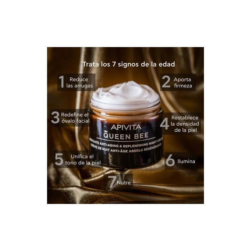 Apivita Queen Bee Crema de noche regeneradora antiedad 50ml