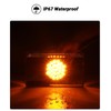 XtraGlow 4 Inch Round Amber LED Strobe Lights 24LEDs Tail